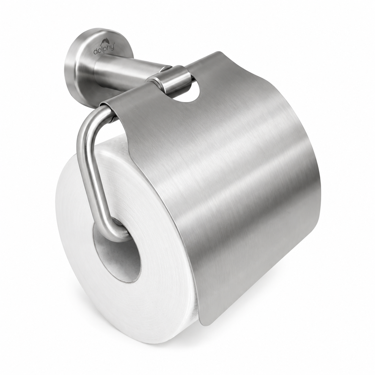 Dolphy Stainless Steel  Toilet Roll Holder with Cover