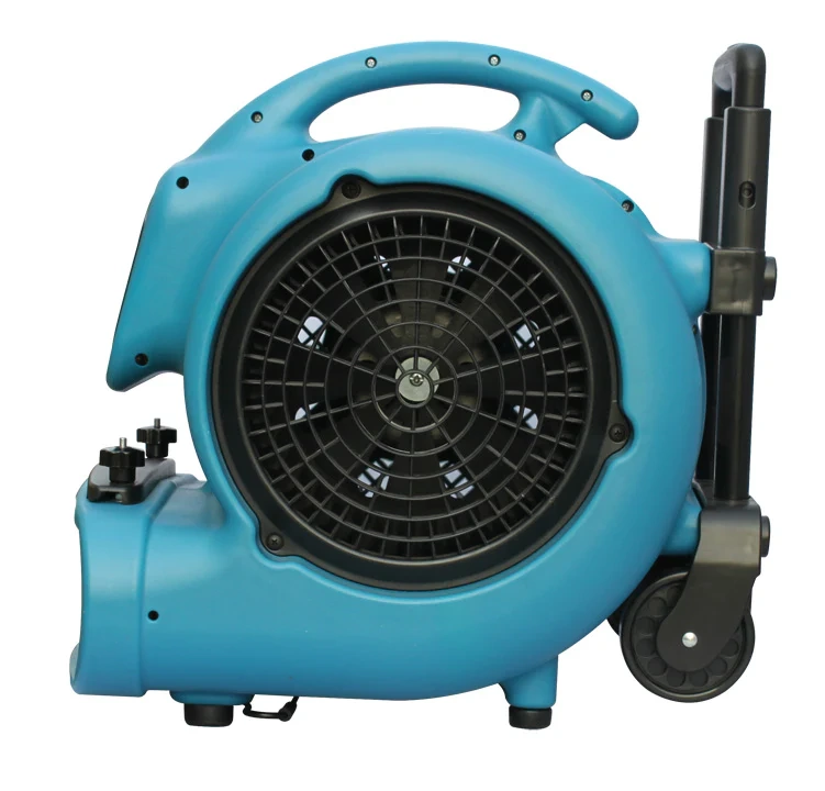 XpowerX-800HC AIR MOVER 1HP w/carpet clamp & luggage handle w/wheels