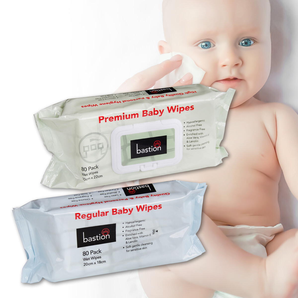 Bastion Regular Baby Wipes 20cm * 18cm