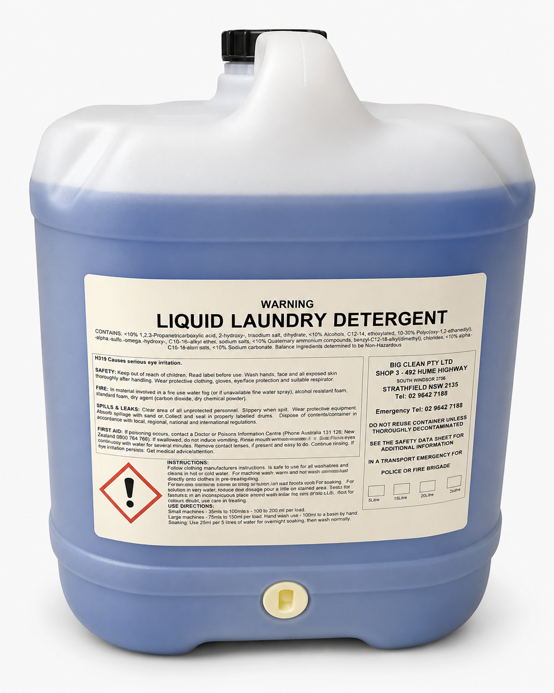 Bigclean Liquid Laundry Detergent 5L [Size: 5L]