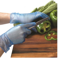 Bastion Vinyl Blue Powder Free Gloves [Size: large]