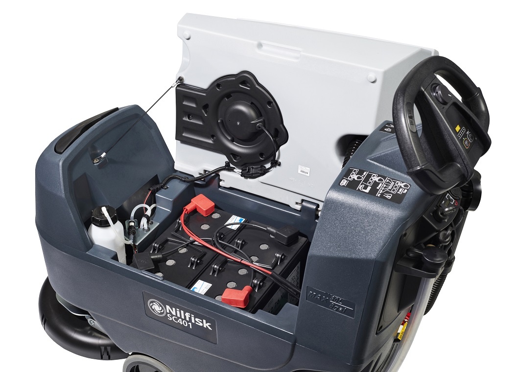 Nilfisk SC401 Walk Behind Scrubber Dryer - Battery