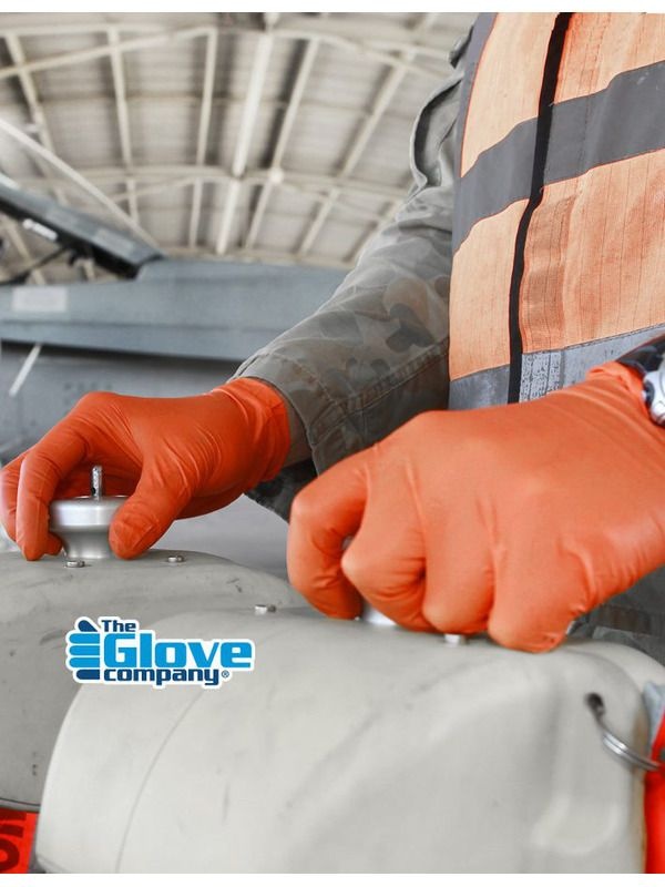 Tgc Orange Nitrile Glove Large [Size: medium]