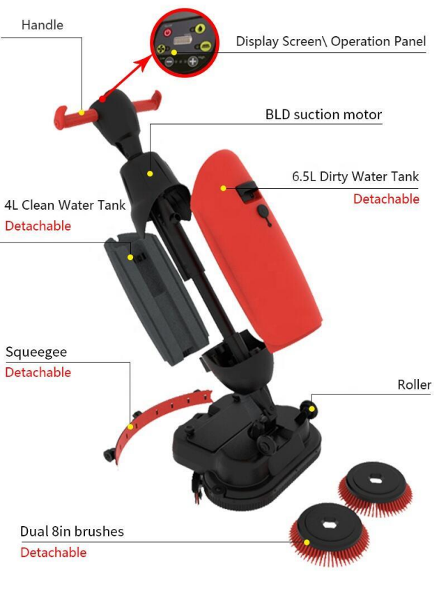 Q-Mop Multifunctional Floor Scrubber