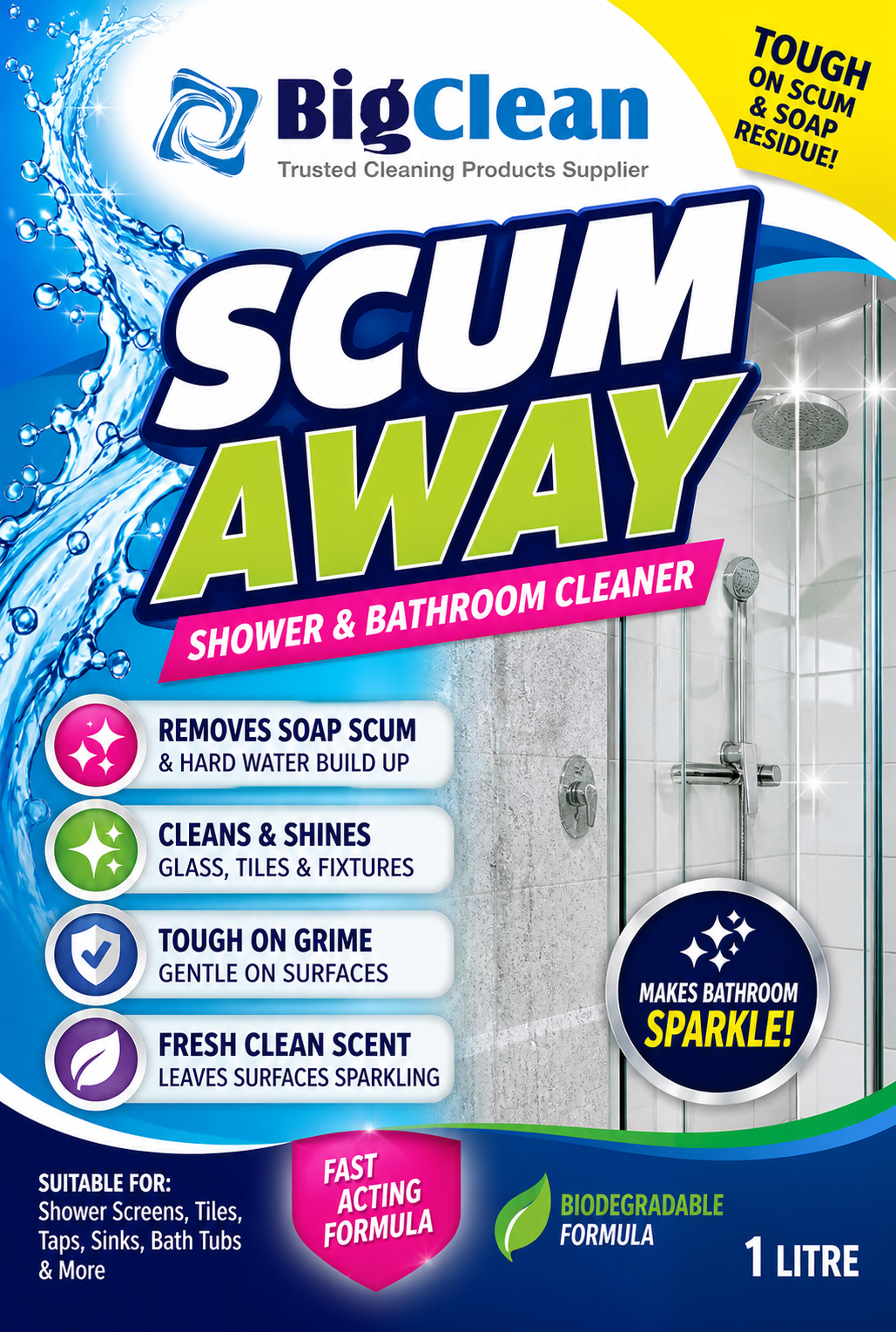 Big Clean Scum Away 1L [Size: 1l]