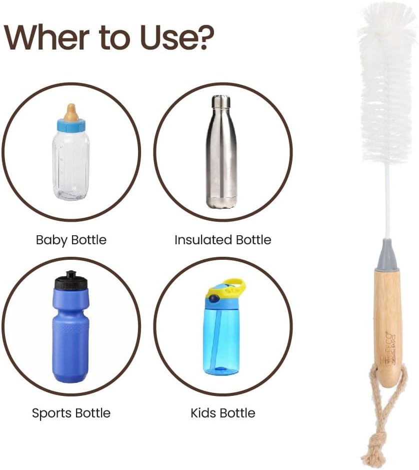 Eco Basics Bottle Brush with Bamboo Handle