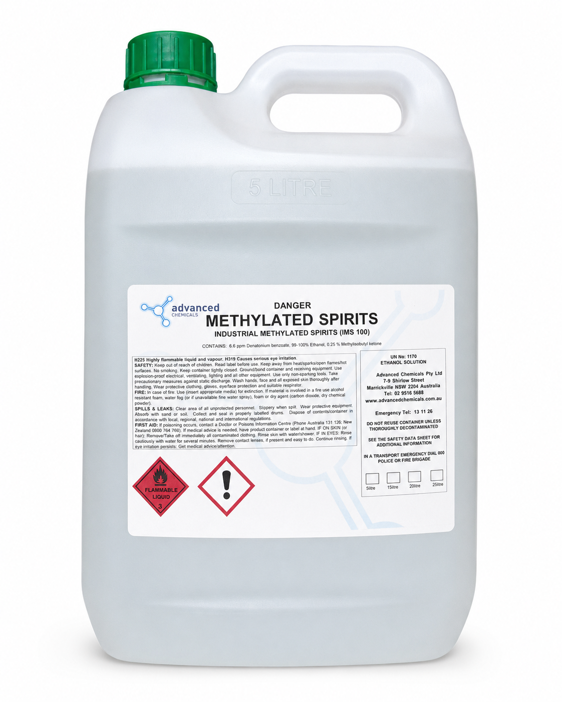 Bigclean Methylated Spirits 5L [Size: 5L]