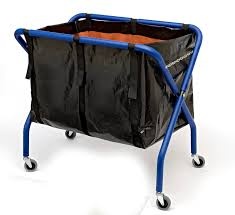 Cleantech Rubber Padded Scissor Trolley