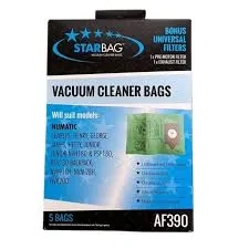 Cleanstar Numactic Vac Bags 5pk AF390 [Size: AF390 ]