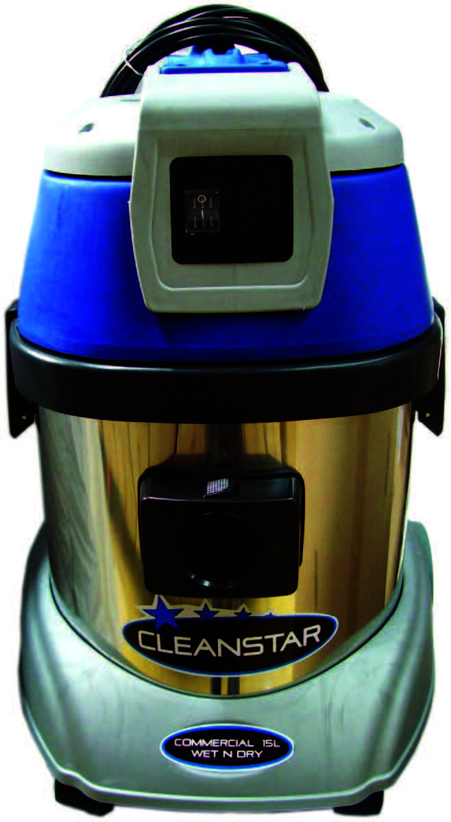 CLEANSTAR VC15L - 15 Litre Stainless Steel Wet and Dry Vacuum Cleaner