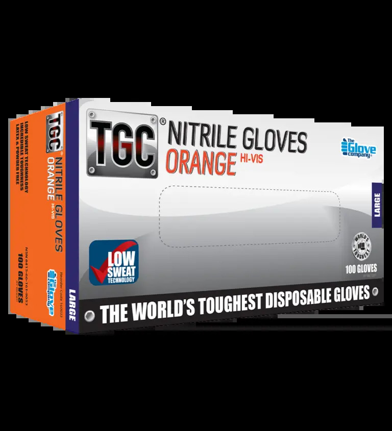 Tgc Orange Nitrile Glove Large [Size: Xlarge]