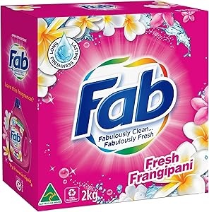 FAB 1kg LAUNDRY POWDER FRONT &amp; TOP