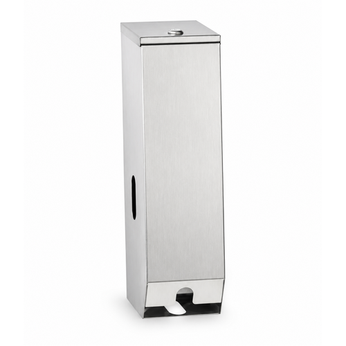 Dolphy Vertuical Stainless Steel Toilet Roll Dispenser (2 Rolls)