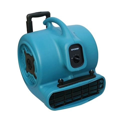XpowerX-800HC AIR MOVER 1HP w/carpet clamp & luggage handle w/wheels