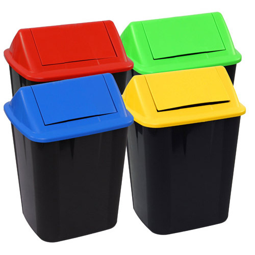 Nab Swing Top Bin 32l Yellow [Size: 32l]