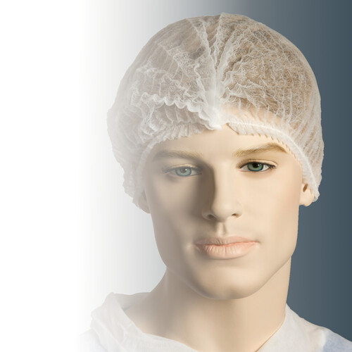 Bastion Crimped Hairnet 21 [Colour: White]