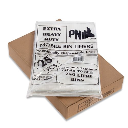 Pni Tuff Extra Heavy Duty 240L 100pcs - Clear 30