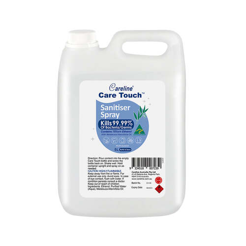 Careline Sanitiser Spray 5L [Size: 5L]
