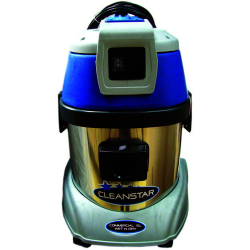 CLEANSTAR VC15L - 15 Litre Stainless Steel Wet and Dry Vacuum Cleaner