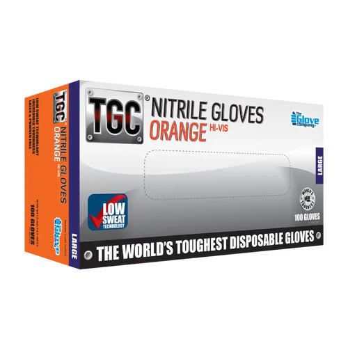 Tgc Orange Nitrile Glove Large [Size: Xlarge]