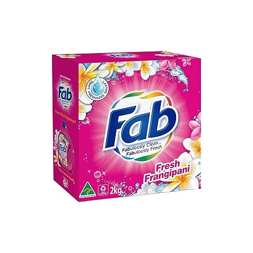 FAB 1kg LAUNDRY POWDER FRONT & TOP